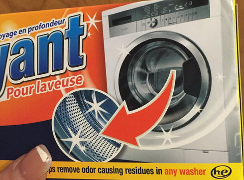 3 pouches Washing machine cleaner deep cleaning formula...