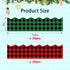60PCS Christmas Red and Green Plaid Bulletin Board Borders, Self-Adhesive Christmas Buffalo Plaid Bulletin Board Border Trim for Christmas School ...