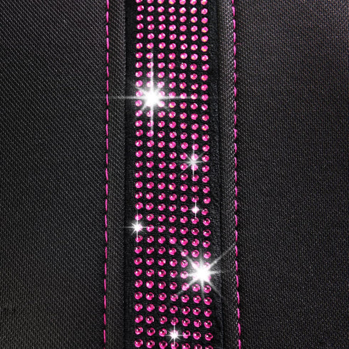 Outlet Faux Rhinestone Diamond Bling Car Seat Covers High Back, Mesh Fabric Cloth Bucket Two Front Seats only, Universal Fit for SUV Truck Coupe W...