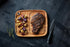 Ironwood Gourmet Fort Worth Steak Plate with Juice Channel, Acacia Wood 13 x 11 x 0.75 -inches, Brown...