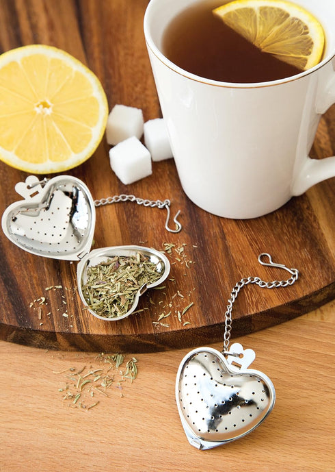 Fox Run Heart Tea Infuser, 0.25 x 1.75 x 6.25 inches, Metallic...