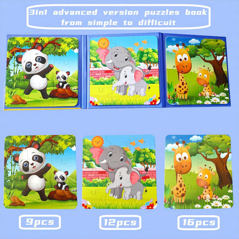 Puzzles for Kids Ages 3-5, 37 Pieces Toddler Animal Puzzles, Children Travel Activity Toys Games for Kids Boys Girls...