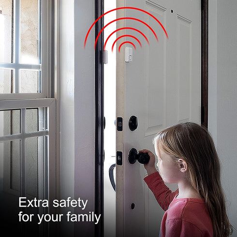 GE Personal Security Window and Door Alarm, 2 Pack, DIY Protection, Burglar Alert, Wireless Chime/Alarm, Easy Installation, Home Security, Ideal f...