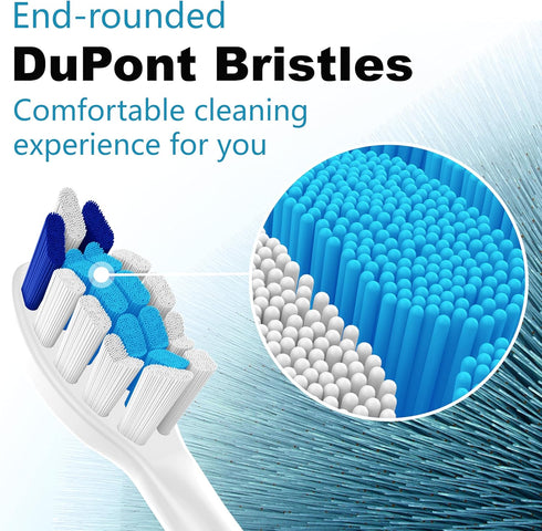 Replacement Toothbrush Heads for Philips Sonicare Replacement Heads, Compatible with Phillips Sonicare Replacement Brush Heads(10 Pack,Black)...