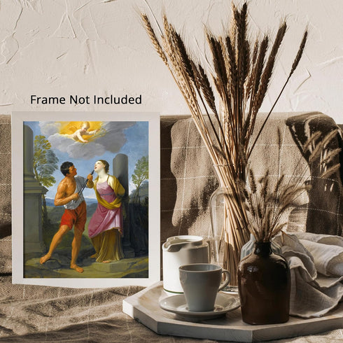 Posterizer 1 pcs-The Martyrdom of Saint Apollonia painting poster-Religious Posters-Gifts for Christians -Decor for Church, Sunday School Classroo...