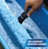 Unger Professional 18" ProFlex 2-in-1 Squeegee & Scrubber - Window Cleaning Tool with Pivoting Head – Squeegee for High Access Window Washing, Com...