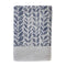 SKL Home Distressed Leaves Bath Towel, 28x54, Denim...
