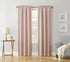 Sun Zero Easton Energy Saving Blackout Rod Pocket Curtain Panel, 40" x 63", Blush Pink...
