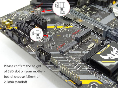 M.2 Screw,HFEIX SSD Mounting Kit with screwdriver for ASUS Motherboard or ASRock Board NVMe PCIe Driver (7 pcs)...
