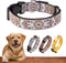 Dog Collars for Small Medium & Large Dogs - Female and Male dogs Patterns on Long Lasting, Adjustable, Strong and Durable Collars for Dogs Stockin...