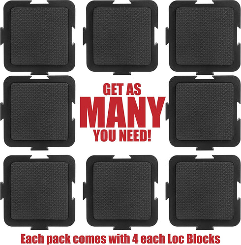 Loc Block • Work Gripping Block 4 Pack for Keeping Workpiece in Place. Great for Free Hand Routing • Sanding • Painting • Staining and General Fin...