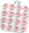 3D Rose Piggy Power – Pink Pig Print Pot Holder, 8" x 8"...