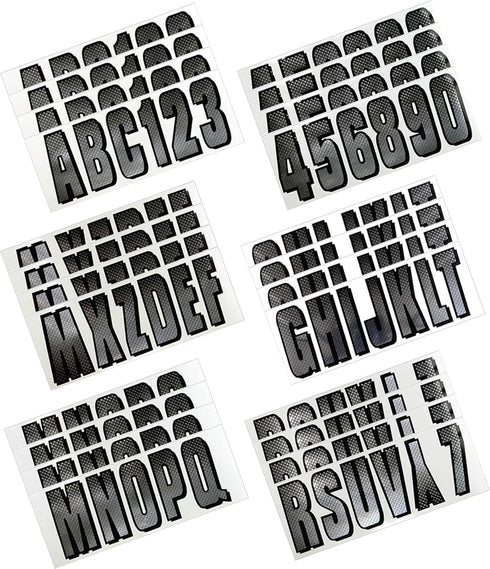 Hardline Products Series 300 Factory Matched 3-Inch Boat & PWC Registration Number Kit - CHBKG300...