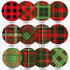 Whaline 24Pcs Christmas Pattern Paper Plaid Scrapbook Specialty Paper Red Green Double Sided Decorative Craft Paper For DIY Card Making Photo Albu...