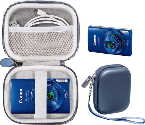 Digital Camera Case for Sony W800/S, DSCW830; Canon PowerShot ELPH180, ELPH 190, 350 HS, 310 360; Kodak PIXPRO Friendly Zoom FZ43, FZ53-BL; Nikon ...
