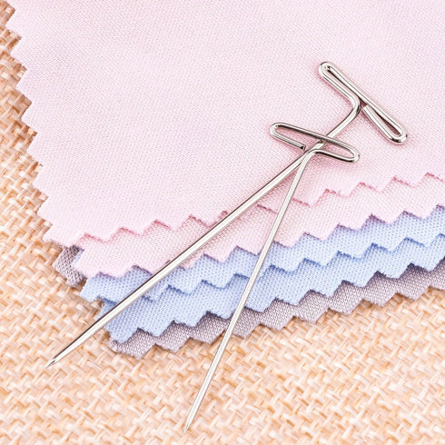 Blulu 150 Pieces Steel T-pins for Blocking Knitting, Modelling and Crafts(2 Inch, 1-1/2 Inch)...