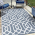 wikiwiki Outdoor Rug, 5x8ft Waterproof Reversible Mat Indoor Outdoor Rugs Carpet, Small Area Rug Plastic Straw Rug for Patio Deck Balcony Pool RV ...