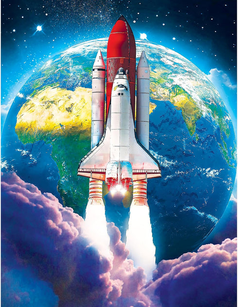 RoseArt - Kodak Premium - Space Shuttle Launch - 100 Piece Jigsaw Puzzle for Adults...