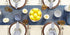 DII PVC Tabletop Collection Woven Indoor/Outdoor, Table Runner, 14x72, Nautical Blue...
