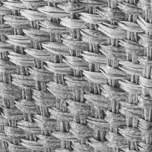 Whitmor Split Rattique Tank Topper Gray Wash...