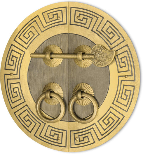 Hardware Philosophy Tibetan Brass Cabinet Face Plate Set 5.5 Inches - Architectural, Interior Design, Furniture Cabinet Customization Hardware...