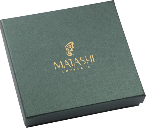 Matashi 24K Gold Plated Crystal Topped Dessert Spoon for Dinner Party Great for Testing Sampling Appetizers Corporate Gifts Christmas Mother's Day...