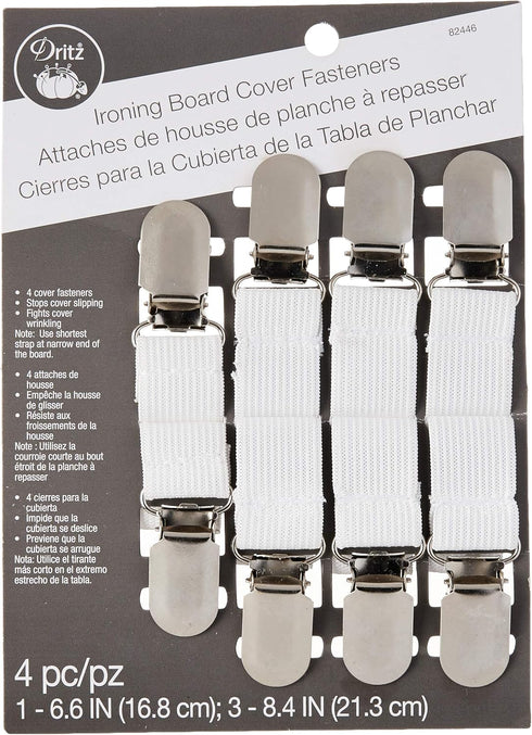 Dritz Clothing Care 82446 Ironing Board Cover Fasteners (4-Count) , White...