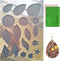 Reusable Earrings Making Template, Plastic Cutting Stencil for DIY Jewelry Making, Can Make Plenty of Faux Leather Earrings, Contains 2 Pcs faux l...
