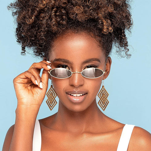 222 Pieces African Wooden Dangle Earring Making Kit, includes 48 Pieces Wooden DIY Earring Pendants 100 Pieces Jump Rings 50 Pieces Earring Hooks ...