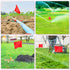 Marking Flags Marker Flags for Lawn 50 Pack, IKAYAS 4 * 5 * 15 Inch Red PVC Small Yard Flags Yard Marking Flags Lawn Flags, Garden Flags, Survey F...