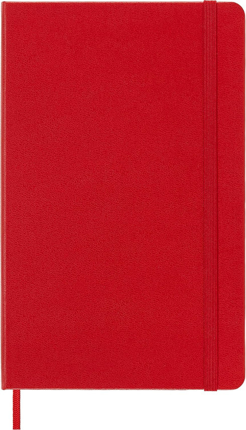 Moleskine Classic Notebook, Hard Cover, Large (5" x 8.25") Squared/Grid, Scarlet Red, 240 Pages...