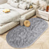 LOCHAS Fluffy Bedroom Rug 2.6' x 5.3', Shaggy Area Rug for Bedroom Bedside, Soft Oval Throw Rugs Carpet for Living Room Kids Girls Home Decor...