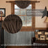 VHC Brands 7172 Kettle Grove Plaid Balloon Valance 15x60 Curtains, Country Black...