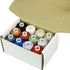 Simthread 12 Multi Colors All Purposes Cotton Quilting Thread 50s/3 Thread for Piecing Sewing etc - 550 Yards Each 12C01...
