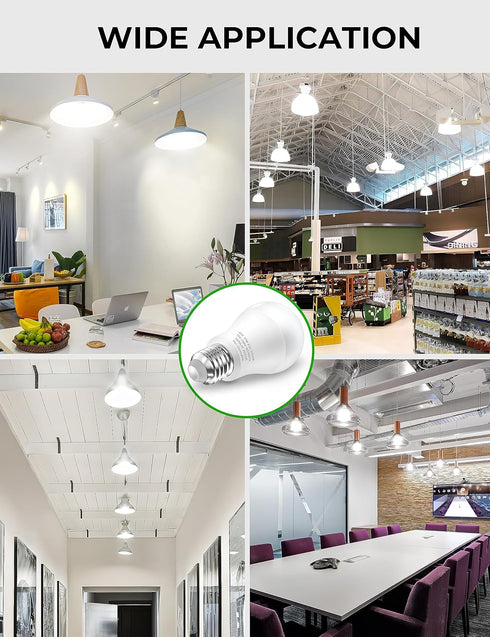 17W LED Bulb 150 Watt Equivalent, A19 1600 Lumen Super Bright LED Light Bulbs, Daylight White 5000K, E26 Edison Screw Bulb, Non-Dimmable, 6 Pack...