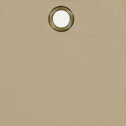 eclipse Microfiber Total Privacy Blackout Thermal Grommet Window Curtain for Bedroom (1 Panel), 42 in x 84 in, Beige...