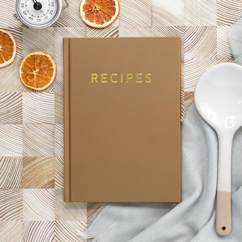 ZICOTO Aesthetic Blank Recipe Book with Waterproof Cover - The Perfect Recipe Notebook To Write In Your Own Recipes - Simplified Blank Cookbook to...