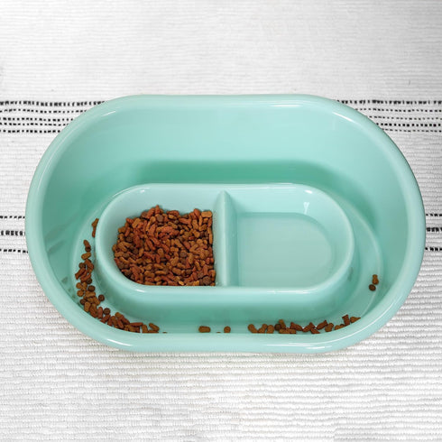 SPORT PET High Walled Double Diner Tray, Blue...