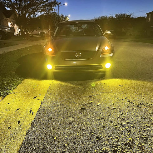 PHINLION 9006 Yellow Fog Light Bulbs 3800 Lumens Super Bright HB4 9006LL LED Bulb Replacement for Car Truck SUV Fog Lights or DRL Lamps, 3000K Gol...