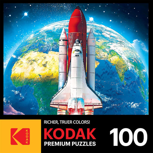 RoseArt - Kodak Premium - Space Shuttle Launch - 100 Piece Jigsaw Puzzle for Adults...