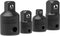 Bates- Impact Socket Adapter and Reducer Set, 4-pcs, Impact Sockets Adapter Sets, Impact Adapter, Socket Adapter Set, 1/2 to 3/8 Socket Adapter, 3...