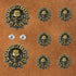 8pcs 37mm Screw Back Buttons for Leather Skull Screw Back Coin Screw Back Buttons Leather Craft Ornament Leather Decoration for Wallets Belts Vest...