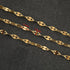 UMAOKANG 16.4 Feet Gold Plated Chain for Jewelry Making Stainless Steel Jewelry Making Chains Bulk Lip Chain Roll with Jump Rings and Lobster Clas...