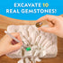 Gemstone Dig Kit – Dig Up 10 Real Gemstones and Crystals, Science Kit for Kids, Gem Digging Kit, Gift for Girls and Boys, Mining Kit, Rock Collect...