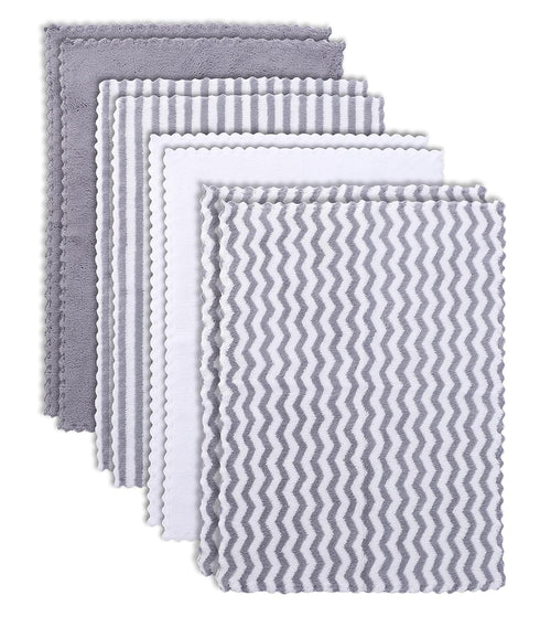 8 Pack Super Soft Baby Burp Cloths, Baby Washcloths, Ultra Absorbent Large Newborn Burping Cloth for Boy and Girl, Milk Spit Up Rags, Unisex for B...