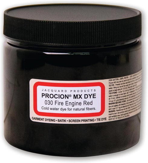Jacquard Procion Mx Dye Fire Engine Red - 8 oz - Cold Water Fiber Reactive Dye...