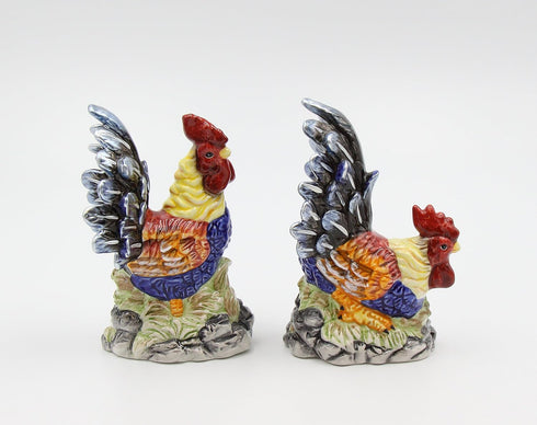 Appletree Design Barn Yard Rooster Salt and Pepper Set, 4-1/2-Inch...