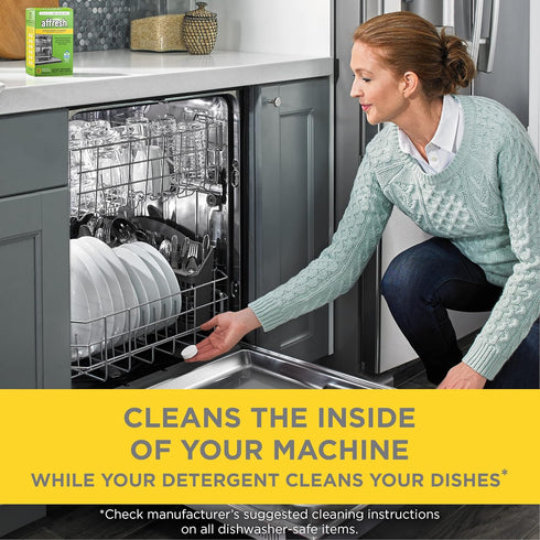 Affresh Dishwasher Cleaner, 12 Month Supply, Helps Remove Limescale and Odor-Causing Residue...