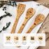 Premium Mother’s Day Bamboo wooden spoons for cooking - ideal wooden cooking utensils set Gifts For mom From Daughter - Wood Spoons for Cooking - ...
