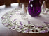 Linens, Art and Things Embroidered Purple Lavender Lilac on Ivory Large Doily, Small Tablecloth (24 Inch Round)...